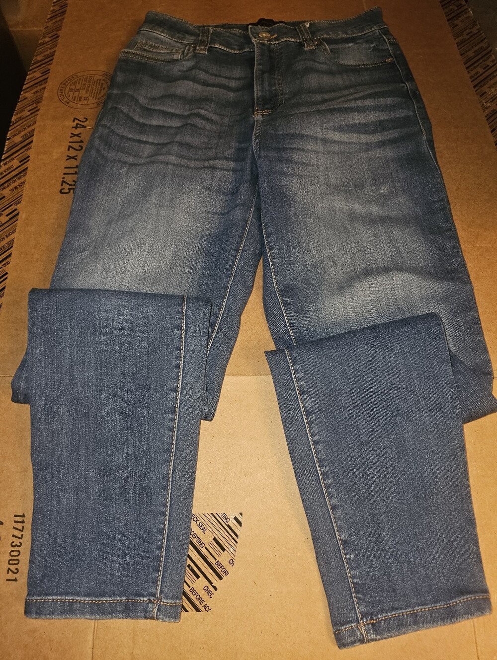 Kendall & Kylie Women's Dark Blue Skinny Jeans